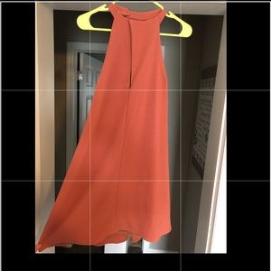Lulus burnt orange mini dress